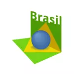 البرازيل علم الفن 3D ناقلات صورة