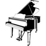 Ilustracja wektorowa fortepianu