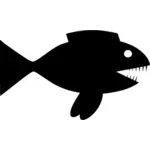 Ilustracja wektorowa rekin ryba