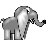 Görüntü gri bir fil