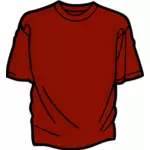 Punainen t-paita vektorigrafiikka