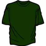 האיור וקטורית חולצה ירוקה כהה