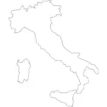 خريطة إيطاليا ناقلات قصاصة فنية