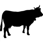 Корова силуэт векторное изображение
