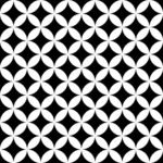 Svart og hvit firkanter og sirkler mønster
