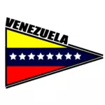 वेनेजुएला झंडा त्रिकोणीय स्टीकर वेक्टर छवि