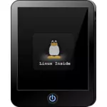 Imagem de vector Linux tablet PC