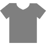Prázdné šedé tričko osnovy Vektor Klipart