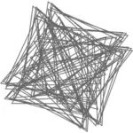 Векторный рисунок squarey запутанных металлической проводки