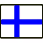 Flaga wektor fiński