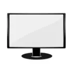 Gray LCD monitor vectorillustratie