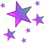 Pryzmatyczny purpurowy gwiazdy