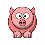 Pig cartoon styl