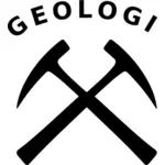 גיאולוגיה לסמל גרפיקה וקטורית