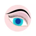 Ilustração de olho azul
