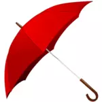 Otevřené červený deštník vektorový obrázek
