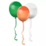 सेंट Patrick दिवस मनाने के लिए गुब्बारे के वेक्टर छवि