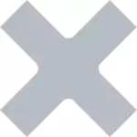 Grafika wektorowa stop krzyż ikona