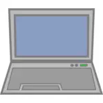 Laptop computern ikonen vektor illustration