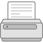 Ícone de impressora simples vector