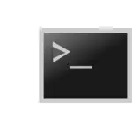 Fenêtre de terminal icône vector image
