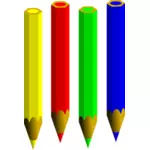 Lápis de colorir quatro