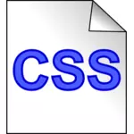 CSS souboru ikonu Vektor Klipart