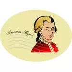 Моцарт векторные иллюстрации