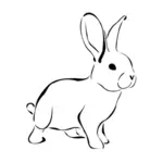 兔矢量素描