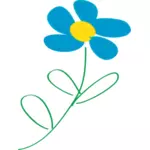 Květina s modrými květy