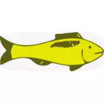 Imagem vetorial de peixe verde