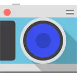 Pastel gekleurde camera vector afbeelding