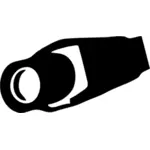 Szczupły grafika wektorowa ikona kamery CCTV