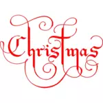 Vánoční text vektorový obrázek