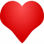 Illustration av rött hjärta