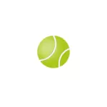 टेनिस बॉल वेक्टर छवि