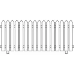 Забор тонкая линия векторной графики