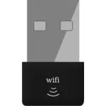USB 无线适配器矢量图像