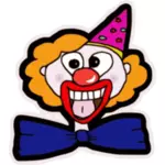 Счастливый клоун лицо векторное изображение