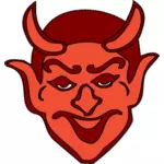 Красный дьявол головы векторные картинки