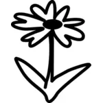 Vektör grafikleri en basit çiçek