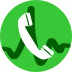 Ilustración de VOIP llamada icono vector