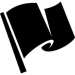Grafika wektorowa piktogramu black flag