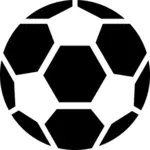 Векторного рисования футбольного мяча пиктограммы