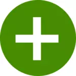 Zelené plus ikonu