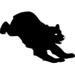 Schwarzer Bär-silhouette