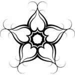 Květinový design silueta vektor