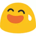Emoji qui rit jaune