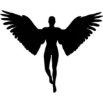 Angel vector silhouet