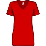 المرأة قميص أحمر